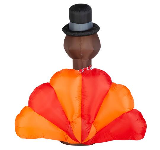 6ft. Airblown® Inflatable Thanksgiving Turkey with Checkered Scarf